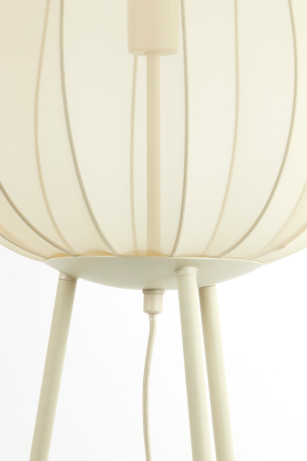 Light & Living Plumeria Vloerlamp - H 132 x Ø 42 cm - Zand