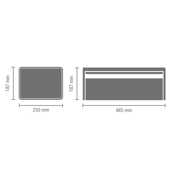 Brabantia Broodtrommel met klepdeksel