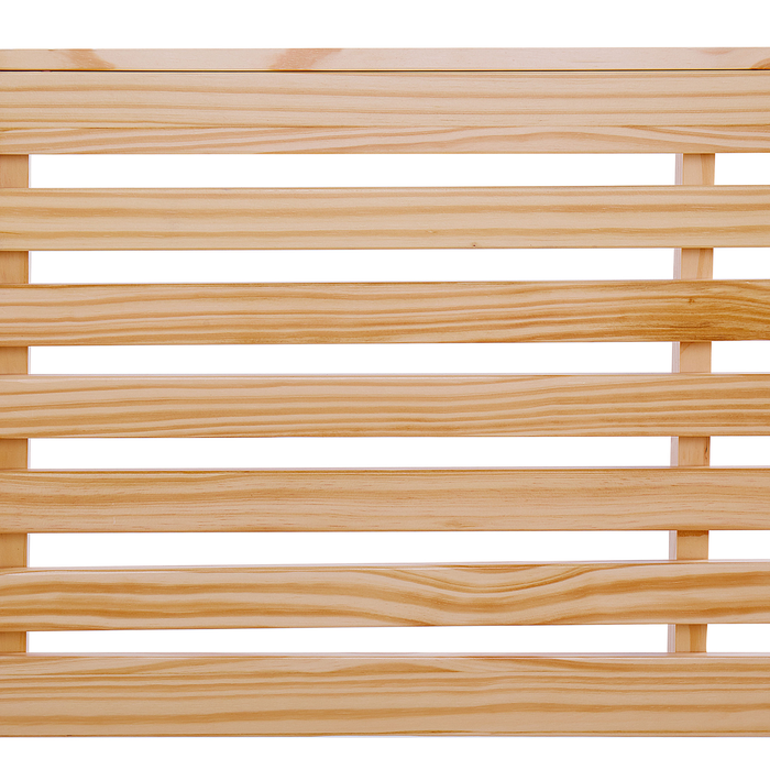 Beliani-CARNAC -Tweepersoonsbed-Lichtbruin-180 x 200 cm-Rubberhout