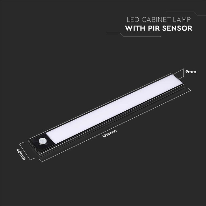 V-TAC VT-8142-B LED wandlampen voor kasten - Zwart - IP20 - 2W -