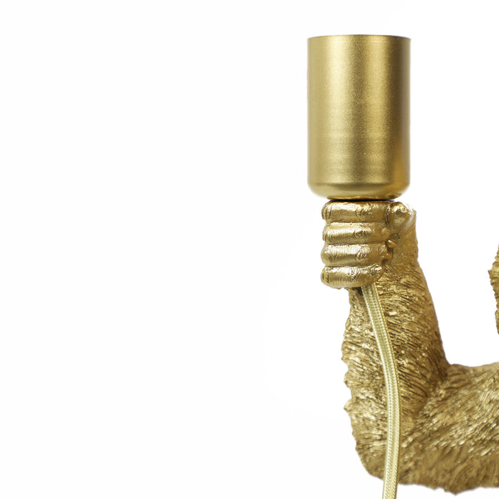 Light & Living Tafellamp Monkey - Goud - 20x19,5x34cm