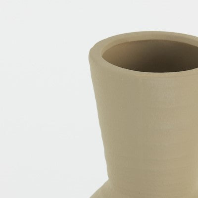 Cozy Ibiza Vaas Keramiek - Beige M