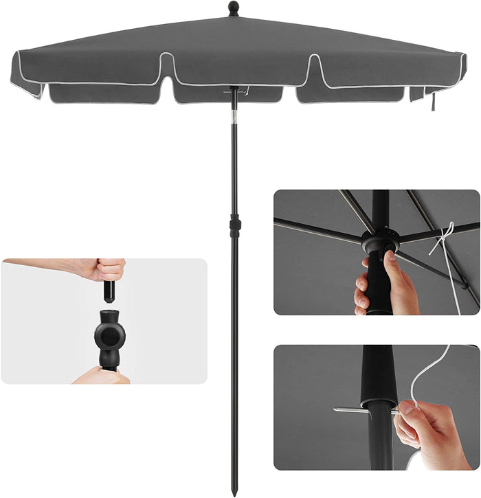 ACAZA Stokparasol Grijs