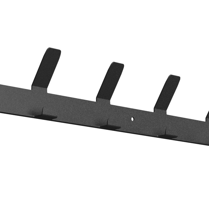 Gorillz Trim 50 Kapstok -12 haken (lengte) 55 cm - Metaal - Zwart