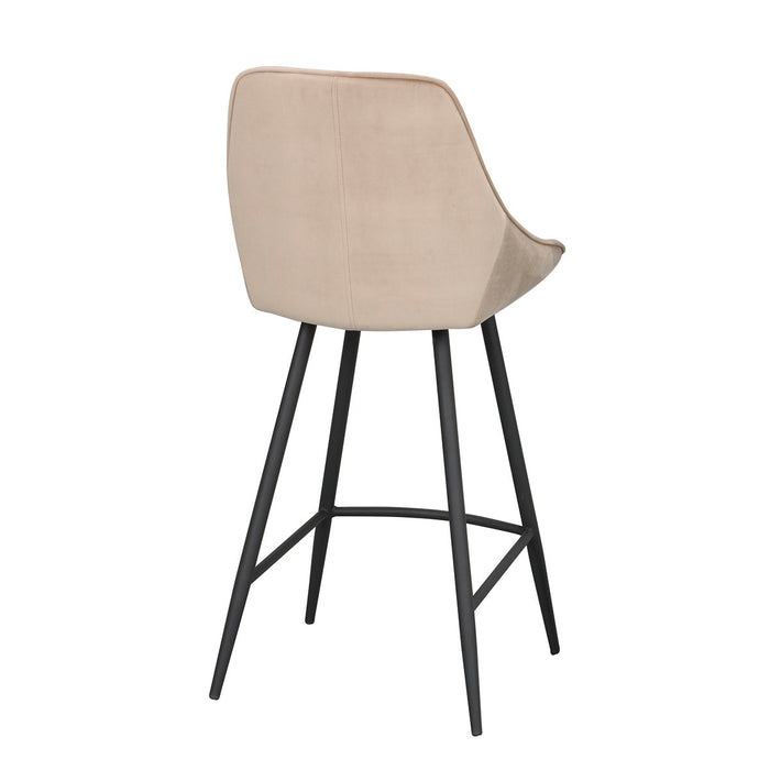 Rowico Home Sierra velvet barkruk beige - 67 cm