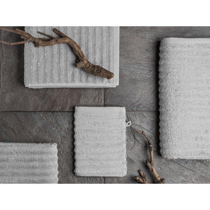 Seashell Wave Gastendoekjes - 6 stuks - 30x50cm - licht grijs