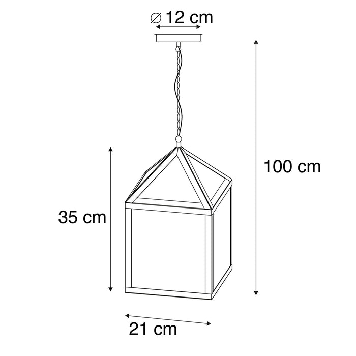 QAZQA Smart buiten hanglamp zwart IP23 incl. Wifi G95 - Amsterdam