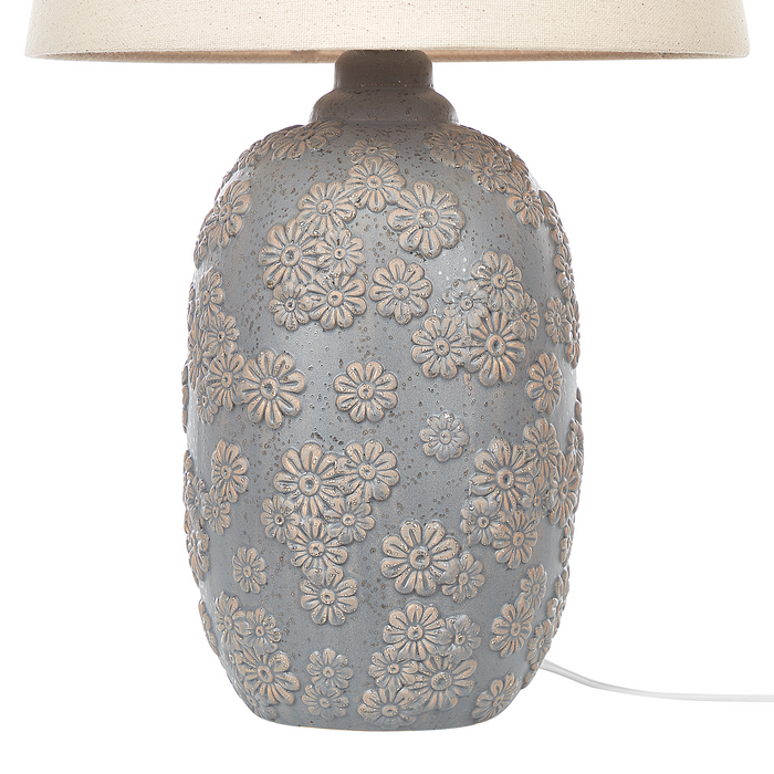 Beliani - FERREY - Tafellamp - Lichtbeige - Keramiek