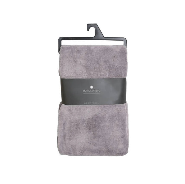 Grote Fleece deken|fleeceplaid grijs 180 x 230 cm polyester