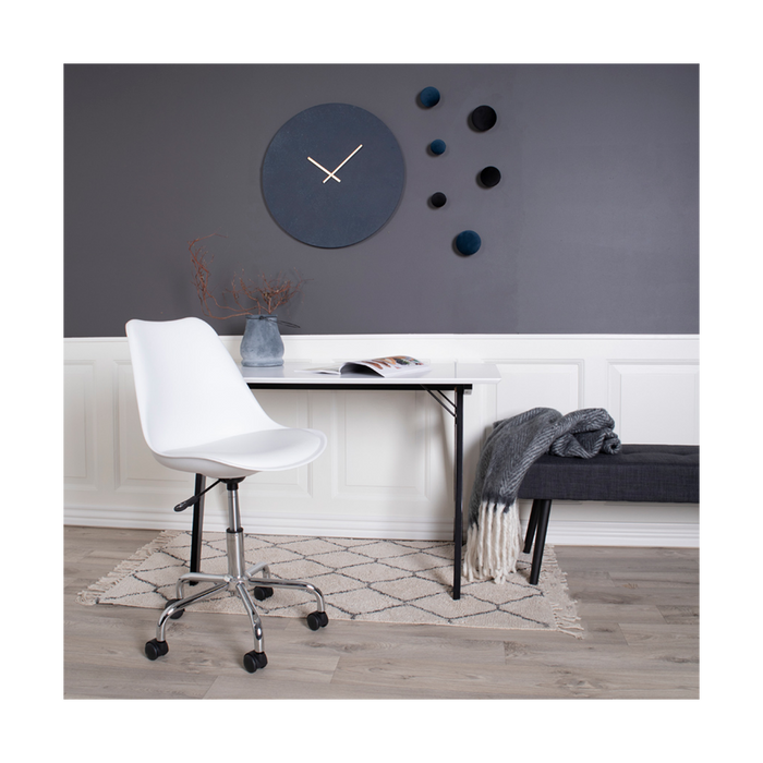 Artichok Rover houten bureau wit - zwart houten onderstel - 120 x 60