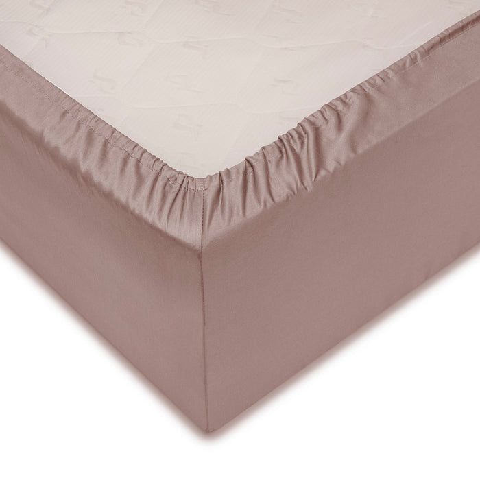 Zo home Satinado Hoeslaken Katoen Satijn 35 Hoekhoogte canyon rose