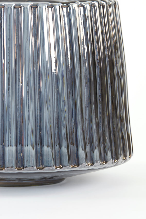 Light & Living Light&living Vaas Ø37x33 cm REMY smoke glas