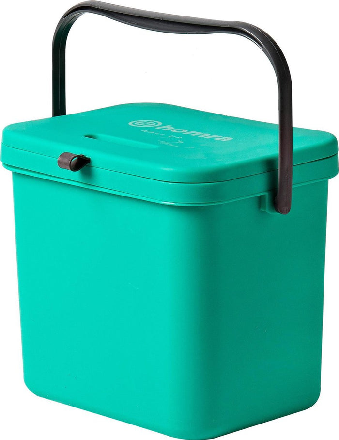 Homra Wall-Up inbouw prullenbak set - 8L + 12L - Groen & Rood