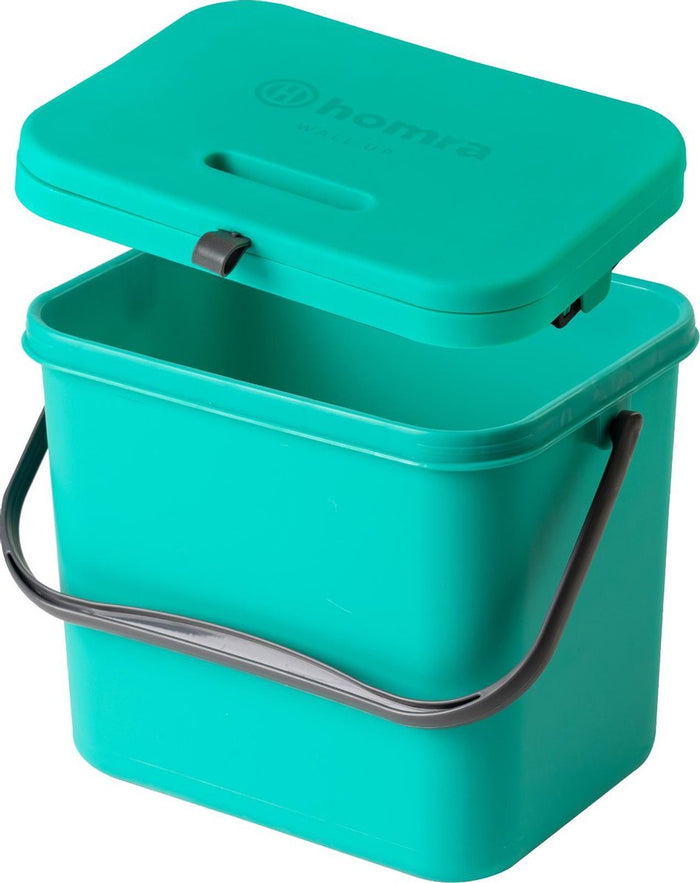 Homra Wall-Up inbouw prullenbak set - 8L + 12L - Groen & Rood