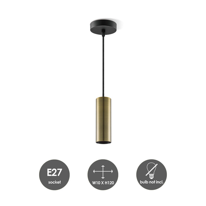 Home Sweet Home Hanglamp Saga - Messing - 10x10x120cm