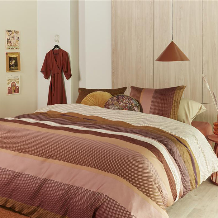 Beddinghouse Rhys Dekbedovertrek 240 x 200/220 cm - Terra