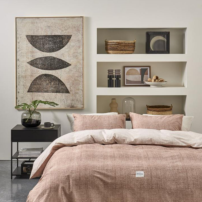 Riviera Maison Coughton Court Dekbedovertrek 200 x 200/220 cm - Perzik