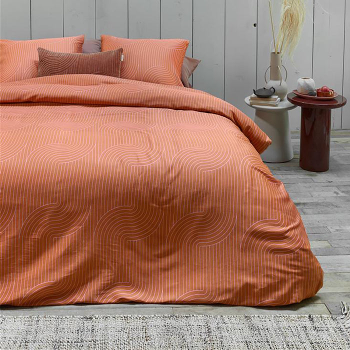 vtwonen Broom Bow Dekbedovertrek 140 x 200/220 cm - Terra