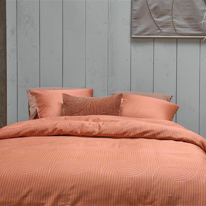 vtwonen Broom Bow Dekbedovertrek 140 x 200/220 cm - Terra