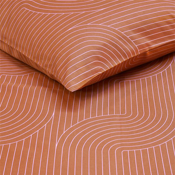 vtwonen Broom Bow Dekbedovertrek 140 x 200/220 cm - Terra