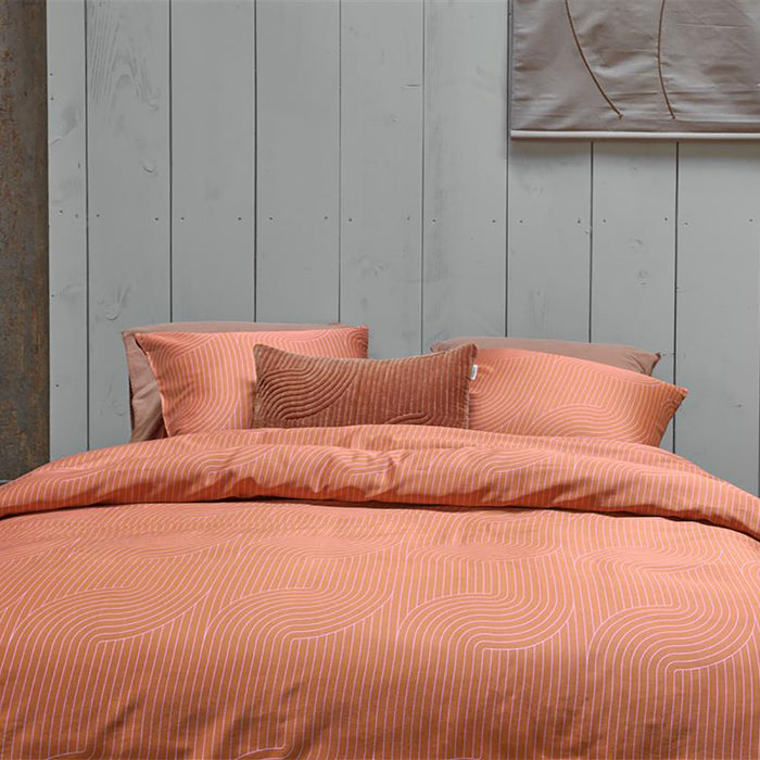 vtwonen Broom Bow Dekbedovertrek 240 x 200/220 cm - Terra