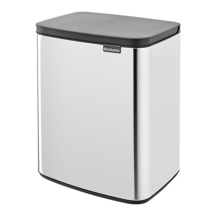 Brabantia Bo Afvalemmer 12 L - Brilliant Steel