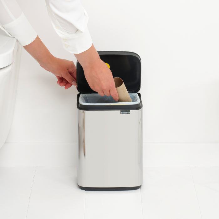 Brabantia Bo Afvalemmer 4 L - Brilliant Steel
