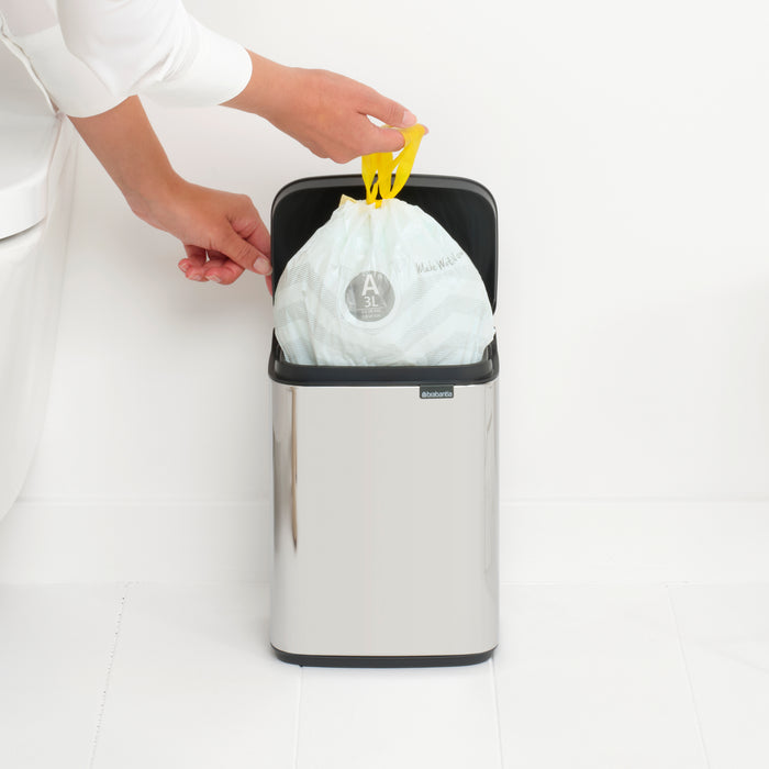 Brabantia Bo Afvalemmer 4 L - Brilliant Steel
