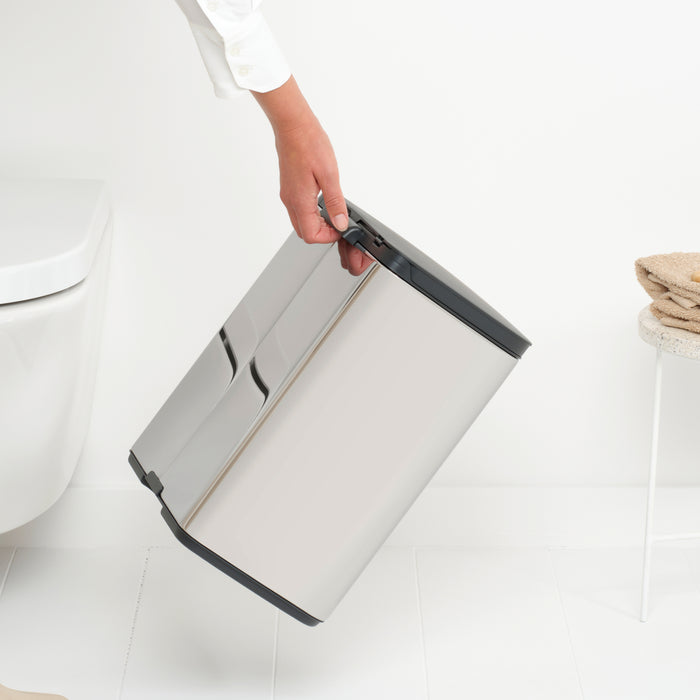 Brabantia Bo Afvalemmer 12 L - Brilliant Steel