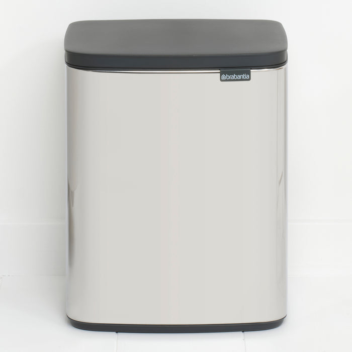 Brabantia Bo Afvalemmer 12 L - Brilliant Steel