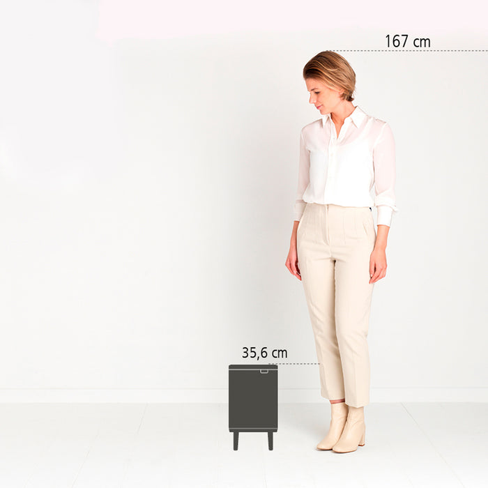 Brabantia Bo Hi Afvalemmer 4 L - Platinum