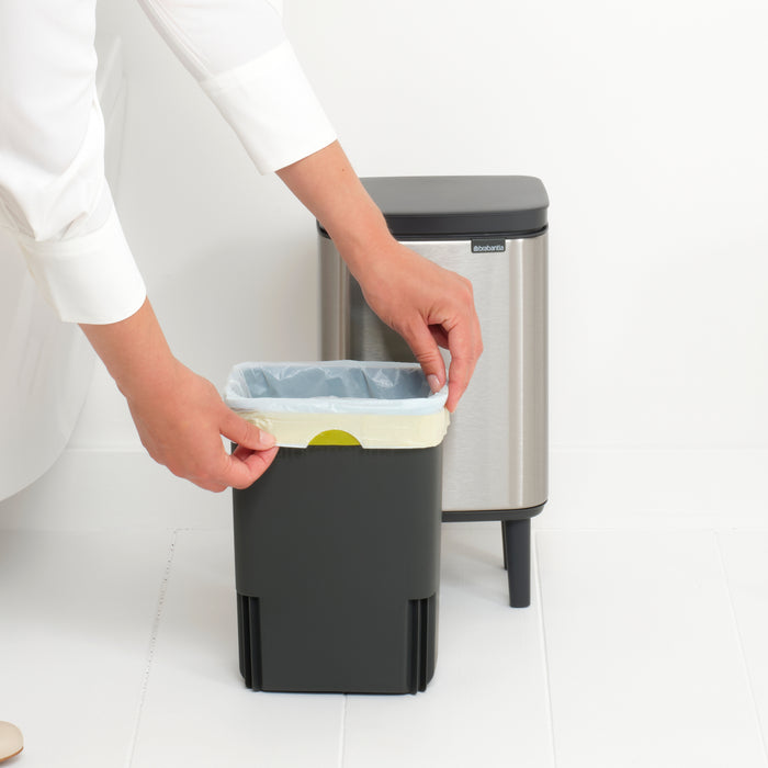 Brabantia Bo Hi Afvalemmer 4 L - Matt Steel FPP