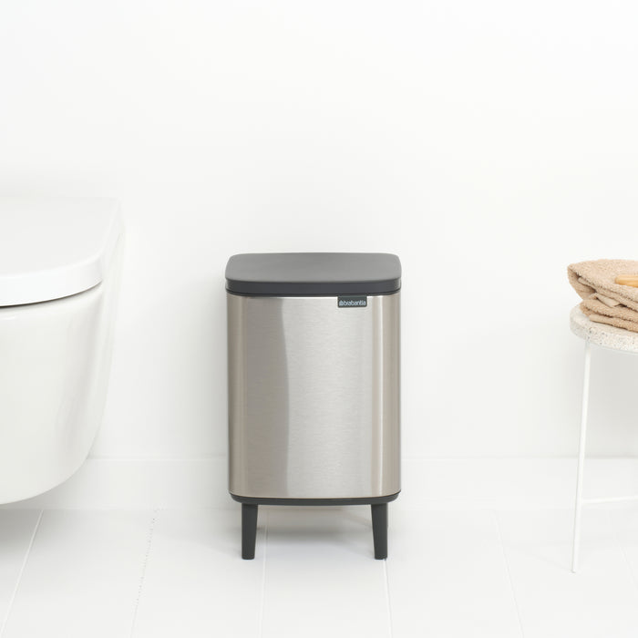 Brabantia Bo Hi Afvalemmer 7 L - Matt Steel FPP