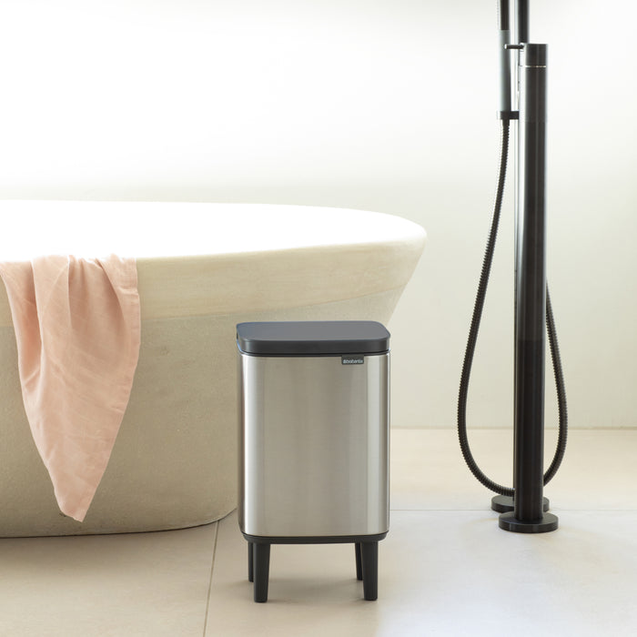 Brabantia Bo Hi Afvalemmer 7 L - Matt Steel FPP