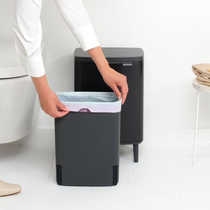 Brabantia Bo Hi Afvalemmer 12 L - Matt Black