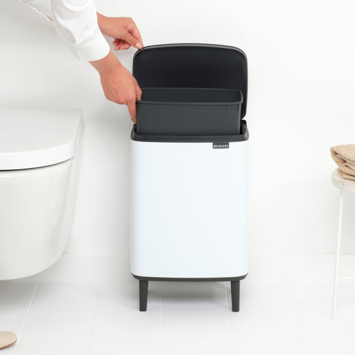 Brabantia Bo Hi Afvalemmer 12 L - White