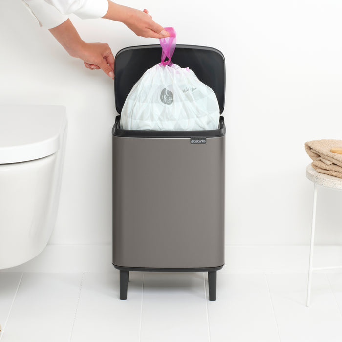 Brabantia Bo Hi Afvalemmer 12 L - Platinum