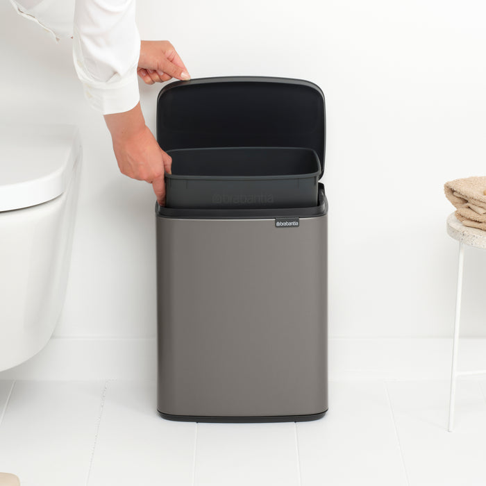 Brabantia Bo Afvalemmer 12 L - Platinum