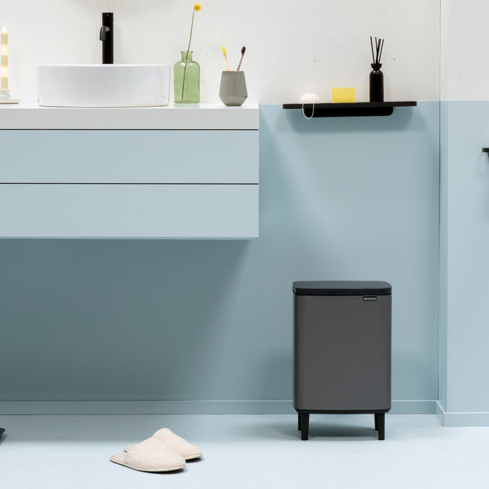 Brabantia Bo Hi Afvalemmer 12 L - Platinum