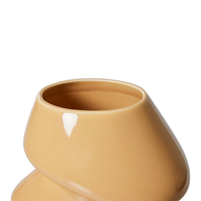 HKliving Organic Vaas - Maat S - Cappuccino