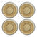 HKliving 70's Glassware Schotels - Set van 4