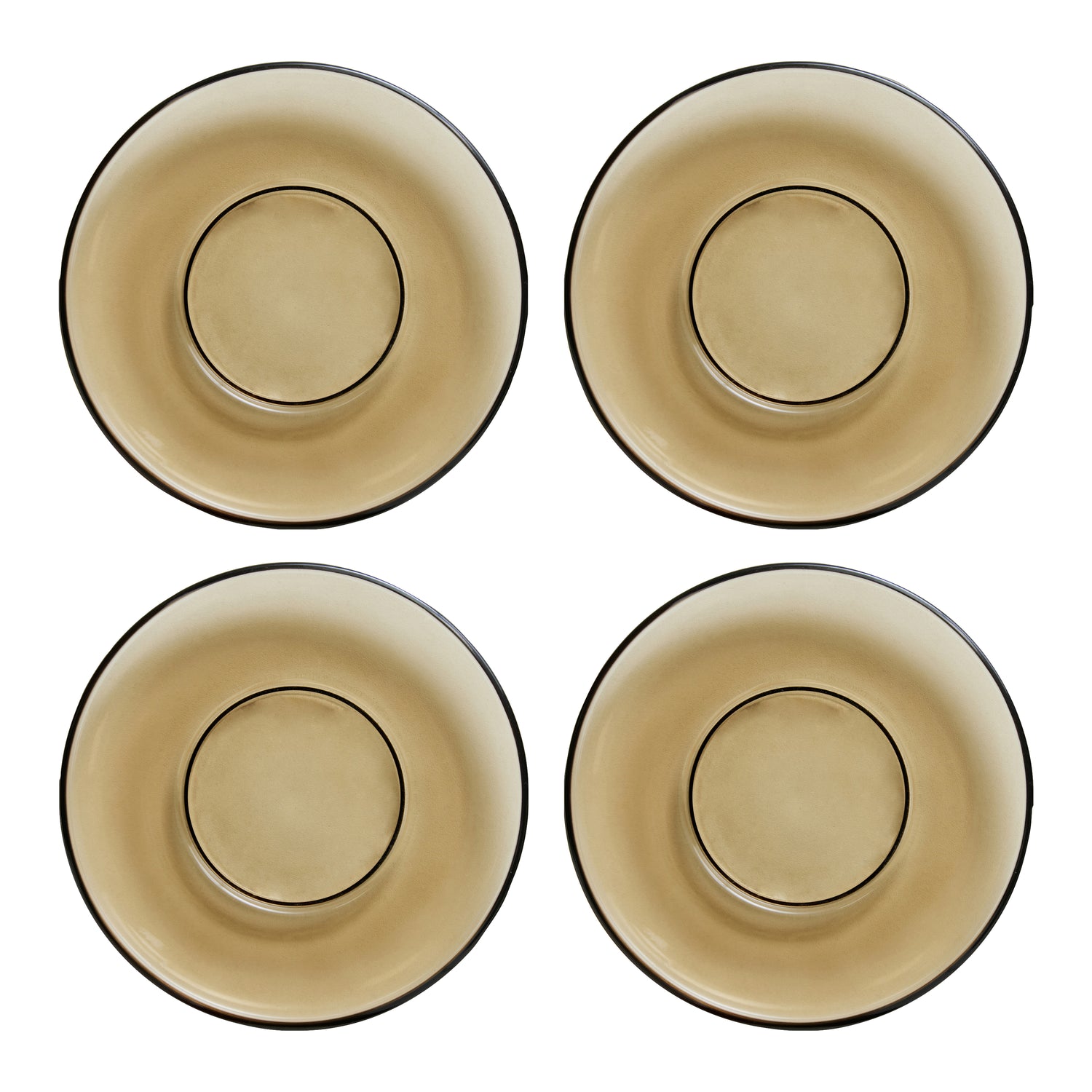 HKliving 70's Glassware Schotels - Set van 4