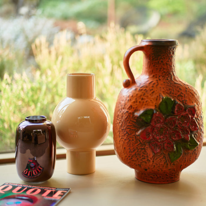 HKliving Ceramic Vaas - Maat M - Cappuccino