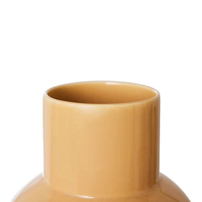 HKliving Ceramic Vaas - Maat M - Cappuccino