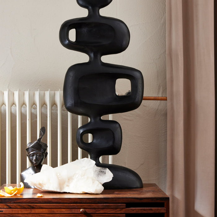 HKliving Sculpture Ornament - Heavy Black