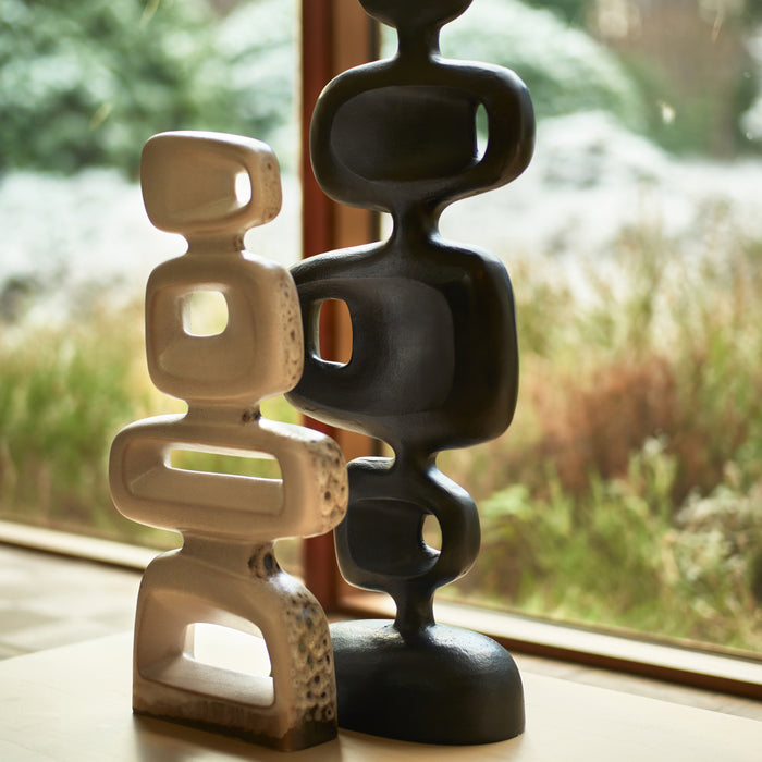 HKliving Sculpture Ornament - Heavy Black