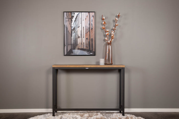 Hioshop Rise sidetable 30x110cm zwart.