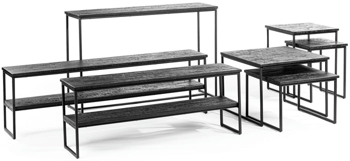 Lions Design Herona Haltafel Aged-Teak Zwart