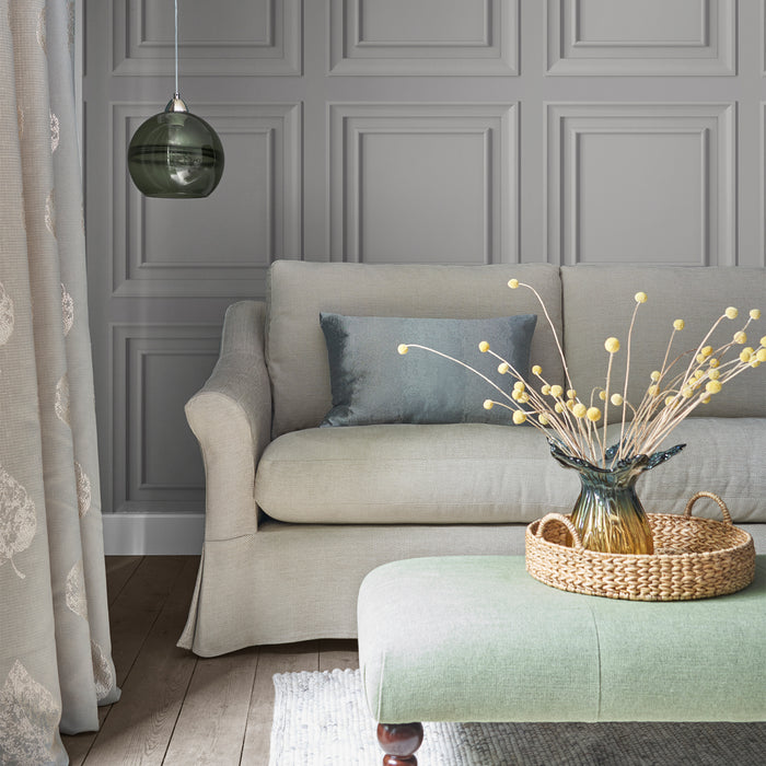 Laura Ashley - Vliesbehang - Redbrook Wood Panel Pale Steel - 10mx52cm