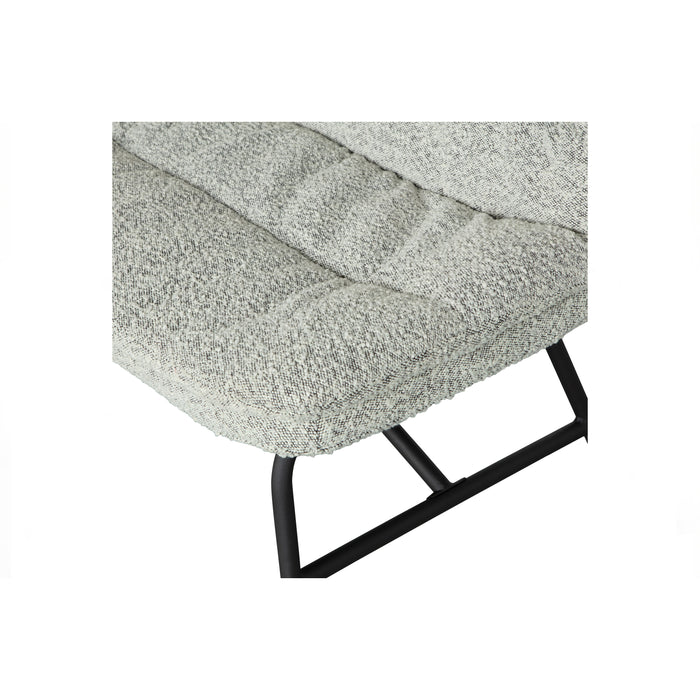 WOOOD Lucy Eetkamerbankje - Bouclé - Off White - 87x150x67